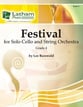 Festival for Solo Cello and String Orchestra Orchestra sheet music cover